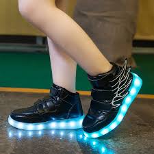 Kids Led Light Up Shoes With Wings Unicun
