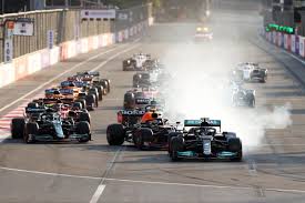 Third placed qualifier max verstappen of netherlands and red bull racing shakes hands with pole position qualifier charles leclerc of monaco and ferrari in parc ferme during qualifying ahead of the f1 grand prix of azerbaijan at baku city circuit on june 05, 2021 in baku, azerbaijan. Sergio Perez Wins Dramatic Azerbaijan Grand Prix As Max Verstappen Crashes And Lewis Hamilton Blunders Evening Standard