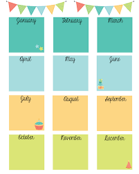 Free Printable Birthday Calendar Birthday Calendar