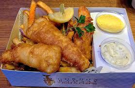 Gordon Ramsay Fish Chips Las Vegas Nv Fish Chips With A Side Of Chorizo And Jalapeno French Fr Fish And Chips Restaurant Best Fish And Chips Mango Curry