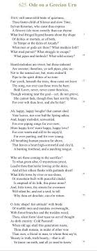 Forever Wilt Thou Love And She Be Fair Ode To A Grecian Urn Keats 1819 Keats Poems John Keats Poems Classic Poems