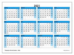 Arskalender för utskrift / utskrift av kalendern via pdf : Kalender 39sl 2021 For Att Skriva Ut Michel Zbinden Sv