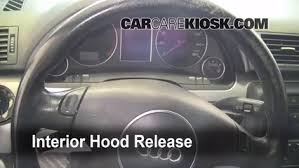 Open Hood How To 2002 2008 Audi A4 Quattro 2002 Audi A4 Quattro 1 8l 4 Cyl Turbo