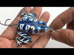 How To Make Frog Lure From Cork With Rubber Legs 8 Diy Fishing Tips Nhai Nut Chai Youtube Diy Fishing Lures Fishing Lures Fishing Diy