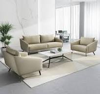 Set Sofa Kantor Kulit Berkualitas Baik Grosir Sofa Nyaman untuk Kantor
