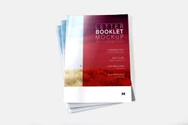 Letter Booklet Stack Cover Mockup 02 Original Mockups Booklet Lettering Mockup