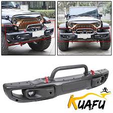 Steel Front Bumper With Fog Light For 2018 2019 2020 Jeep Wrangler Jl Rubicon In 2021 Wrangler Jl Jeep Front Bumpers Jeep Wrangler Accessories