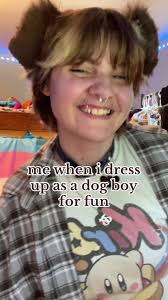 Guy Dressed As A Dog to Get Adopted