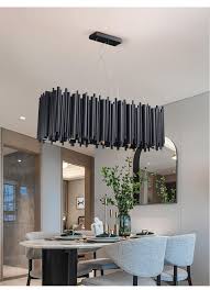 No importa que concepto de habitación tenga en mente, tenemos las luminarias de comedor adecuadas, como. Compre Lujas De Lujo Modernas Lamparas De Lamparas Para Comedor Rectangulo Cocina Isla Negro Led Iluminacion De Iluminacion Decoracion Del Hogar A 708 85 Del Chuanqitonghua Es Dhgate Com