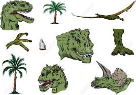 Tekenen en kleuren sjabloon met dinosaurus figuurtjes. Vector Kleur Set Dino Hoofd Hand Tekenen Gea Soleerd Op Achtergrond Royalty Vrije Cliparts Vectoren En Stock Illustratie Image 37438994