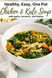 The Best Immune Boosting Chicken Kale Soup Recipe In 2020 Clean Eating Chicken Soup Chicken Kale Soup Kale Soup