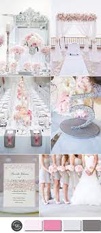 Six Beautiful Pink And Grey Wedding Color Combos With Invitations Silver Wedding Colours Silver Wedding Theme Wedding Decor Elegant
