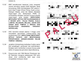 The government recently announced the extension to the movement control order (mco) period for all states nationwide. 2021 Mco Pkp Of 6 States Not True For Now Tech Arp