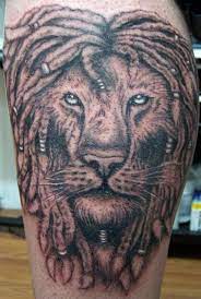 I would venture to guess that this big cat if from jamaica man! 14 Best Tattoos Of Lions With Dreads Ideas Lion Tattoo Rasta Lion Tattoos