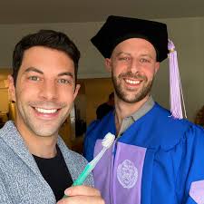 All smiles for our newest DDS: Dr. Marc Bauman 🦷❤️🪥 He worked his ass off  to get to this point, and I couldn't be prouder of him... and to be the less