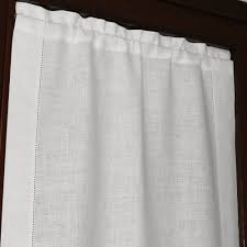 Compra da noi le tue tende a. Tenda A Vetro In Lino Made In Italy Ajour Bianco Panna Cuore Di Lino