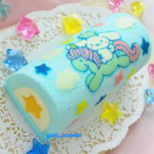 cinamoroll deco roll cake for the two patissier stars in singapore the fillings are my favourite lemon white chocolate mousse and star shaped mango tha