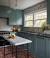 Modern Blue And Grey Kitchen