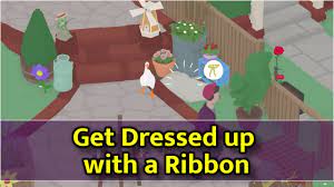 Untitled Goose Game - Get Dressed Up With a Ribbon - YouTube