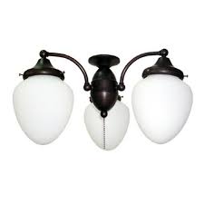 Shop Harbor Breeze 3 Light Aged Bronze Baja Light At Lowes Com Ceiling Fan Light Kit Renovation Hardware Light