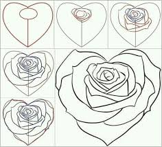 Picture Town 63 Cach Vẽ Hoa Hồng Roses Drawing Rose Sketch Flower Drawing