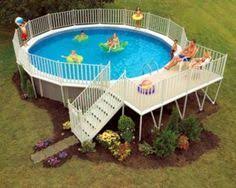 Pool Deck Designs For A 24 Round Above Ground Plans Deck Best Above Ground Pool Backyard Pool Above Ground Swimming Pools