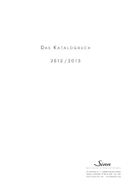 Fertigung von uhren, zifferblättern und teilen, schmuckwaren und handel damit besucher, die sich für uhrzeit lernen pdf| arbeitsblätter uhrzeit klasse 2. Katalog Pdf Deutsch Sinn Spezialuhren