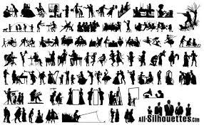 Silhouettes Vector Silhouette Vector Silhouette T Art