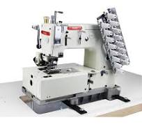 Máquina de coser industrial, multiaguja, cintura, cama plana, stich