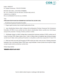 Contoh surat rasmi di bawah adalah contoh surat yang betul. Http Cims Cidb Gov My Smis Regcontractor Dms Videos Pdf Manual Pengguna Cims Penilaian Score Kontraktor Kontraktor V1 0 Pdf