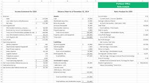 Creating Ratio Analysis In Excel Learn Accounting Ratios