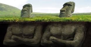 Here we've been thinking for all these years that they were just heads. The Famous Easter Island Head Statues Actually Have Bodies Earthly Mission