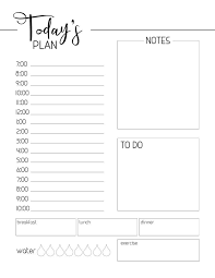 Free Printable Daily Planner Template Paper Trail Design Daily Planner Printables Free Daily Planner Template Planner Template