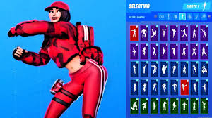 Maybe you would like to learn more about one of these? New Fortnite Ruby Skin Showcase With All Dances Emotes Season 10 Outfit Youtube