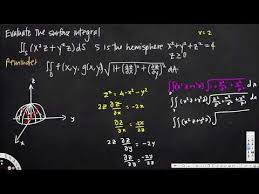 Surface Integral Example 2 Vector Calculus Vector Calculus Calculus Surface