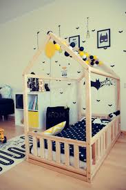 Kids Teepee Wood House Bed Toddler Bed House Montessori Toys Toddler Rooms Toddler Boys Room Kids Room Design