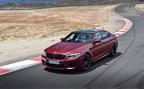 Download Wallpapers Bmw M5 2018 Race Track Red Sedan M5 Red Matte M5 Tuning Bmw German Cars Bmw Besthqwallpapers Com Bmw M5 Bmw New Bmw
