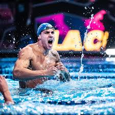 Caeleb dressel of the united states reacts after competing in the men's 100m freestyle final during day five of the 2021 u.s. Swimming In A Bubble Free From The Tyranny Of Times The New York Times