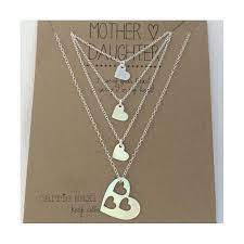 Mother Daughter Necklace Set Mother 3 Daughters Silver Etsy Mother Daughter Necklaces Set Mother Daughter Jewelry Daughter Necklace Set