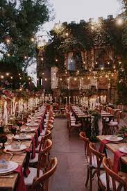 A Glam Harry Potter Wedding At Hollywood Castle Harry Potter Wedding Theme Harry Potter Wedding Vintage Wedding Reception