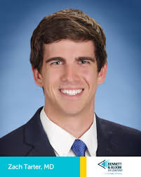 👋 Please join us in welcoming Zach Tarter, M.D. to Bennett & Bloom Eye  Centers! Dr. Tarter is a comprehensive ophthalmologist serving patients in  Elizabethtown and Owensboro, with expertise in cataract surgery,