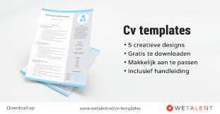 Using our templates increase your changes to get an intervju by 60%. Cv Templates Gratis In Word Cv Maken Met Een Template Wetalent