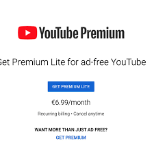 Support for the native control panel. Youtube Premium Lite Subscription Offers Ad Free Viewing For Less The Verge