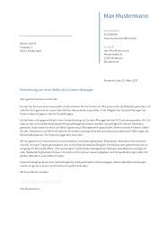 Bewerbungsvorlagen Als Content Manager Bewerbung2go