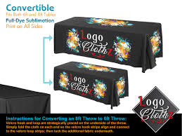 Promotional Printed Table Cover Table Covers Convertible Table Cover