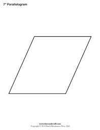 Free Printable Parallelogram Templates For Your Creative Projects And Personal Hobby Crafts Useful For Labels Sticker Shape Templates Templates Parallelogram