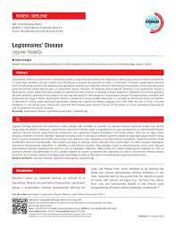 Pdf Legionnaires Disease