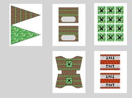 Hello everyone, we are back today with a free set of minecraft party printables. 24 Png 1024 768 Party Printables Birthday Party Printables Free Minecraft Birthday