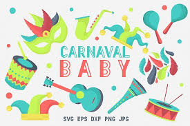 Please pin from original sources. Carnaval Baby 426910 Svgs Design Bundles In 2020 Mardi Gras Creative Carnaval