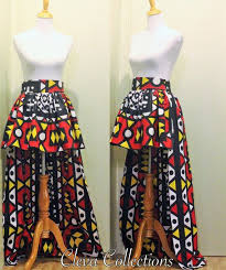 Black And White African Print Skirt Red Yellow Black White Ankara Skirt African Skirt High Low Skirt Ankara African Print High Waist Skirt African Print Skirt African Skirts Wax Print Skirt